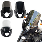 Front Headlight Fairing W/15" 11" Windshield For Dyna FXD FXDB FXDC FXDL 2006-2017