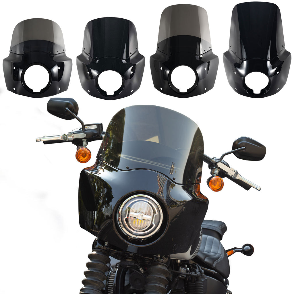 Softail Street Bob Front Fairing W/15" 11" Windshield For Harley Softail Street Bob FXBB FXBBS 2018-2024, Softail Standard FXST 2020-2024
