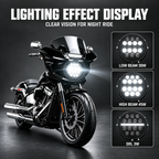ST Fairing Windshield Headlight Kit For 2006-2017 Dyna, 2006-2010 Super Glide FXD 2006-2014 Custom FXDC, 2016-2017 Low Rider S FXDLS, 06-09 14-17 Low Rider FXDL, 06-17 Street Bob FXDB Wide Glide FXDWG