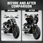 ST Fairing Windshield Headlight Kit For 2006-2017 Dyna, 2006-2010 Super Glide FXD 2006-2014 Custom FXDC, 2016-2017 Low Rider S FXDLS, 06-09 14-17 Low Rider FXDL, 06-17 Street Bob FXDB Wide Glide FXDWG