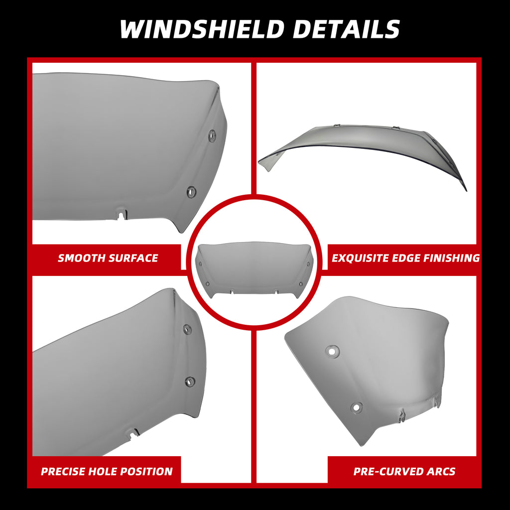 " Wave Windshield Windscreen Air Deflector for Harley CVO Road Glide FLTRXSE 2023-up, CVO Road Glide ST FLTRXSTSE 2024-up, Road Glide FLTRX 2024-up Accessories