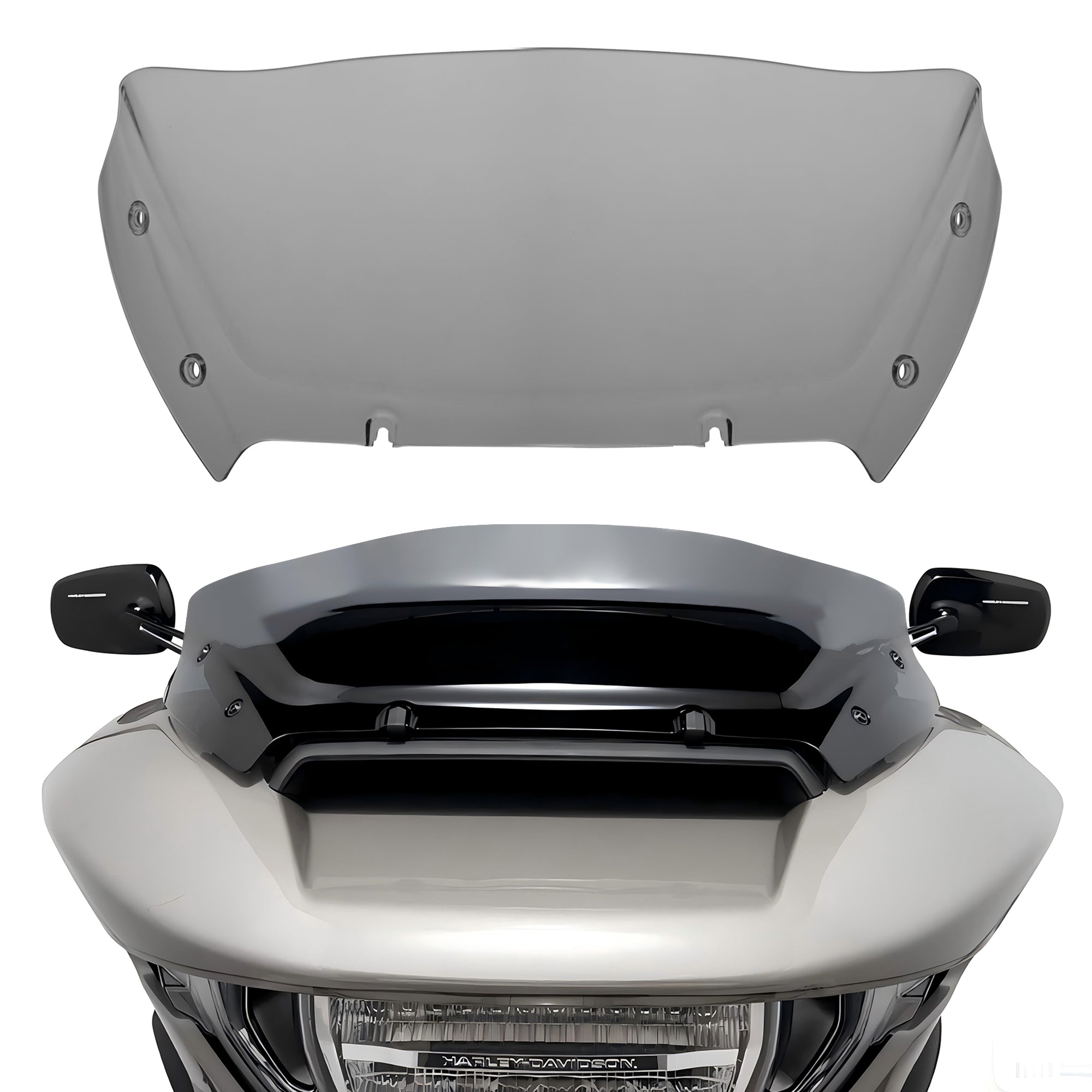 " Wave Windshield Windscreen Air Deflector for Harley CVO Road Glide FLTRXSE 2023-up, CVO Road Glide ST FLTRXSTSE 2024-up, Road Glide FLTRX 2024-up Accessories