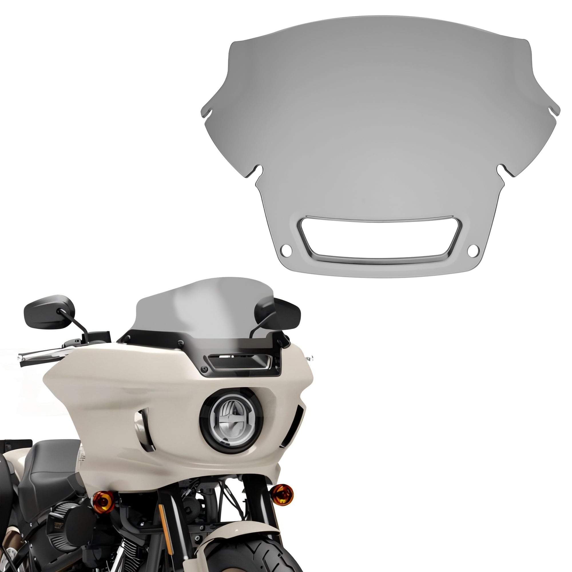 7" Low Rider ST Windshield Windscreen Protector Cover For Harley Softail Low Rider ST/FXLRST 2023 FXRST 2022-2024