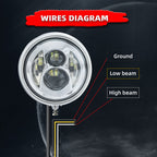 Motorcycle 7" LED Classic Headlight