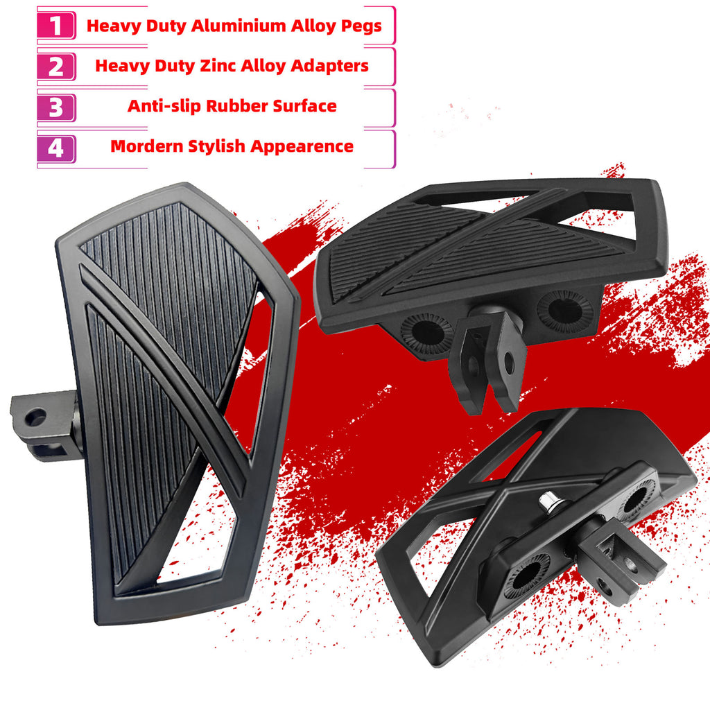Motorcycle Mini Floorboards Front Rider Foot Pegs Pedals Rests Highway Footpegs for Harley 2018-2024 Softail Slim Fat Boy Street Bob Fat Bob Low Rider S Breakout Heritage Classic