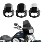 Fat Bob Windshield 11" Windscreen Dyna Fat Bob Motorcycle Double Lamp Fairing Only For Harley Dyna Fat Bob FXDF 2008-2017