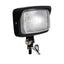 Motorcycle LED Square Headlight With Visor Bottom Mount - Chrome Headlamp Universal Fit Harley Chopper Suzuki Kawasaki