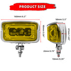Motorcycle LED Square Headlight