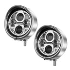 2PCS Led 4.5" Motorcycle Fog Lights with Visor for Harley Honda Kawasaki Suzuki Yamaha Cruiser Chopper Bobber