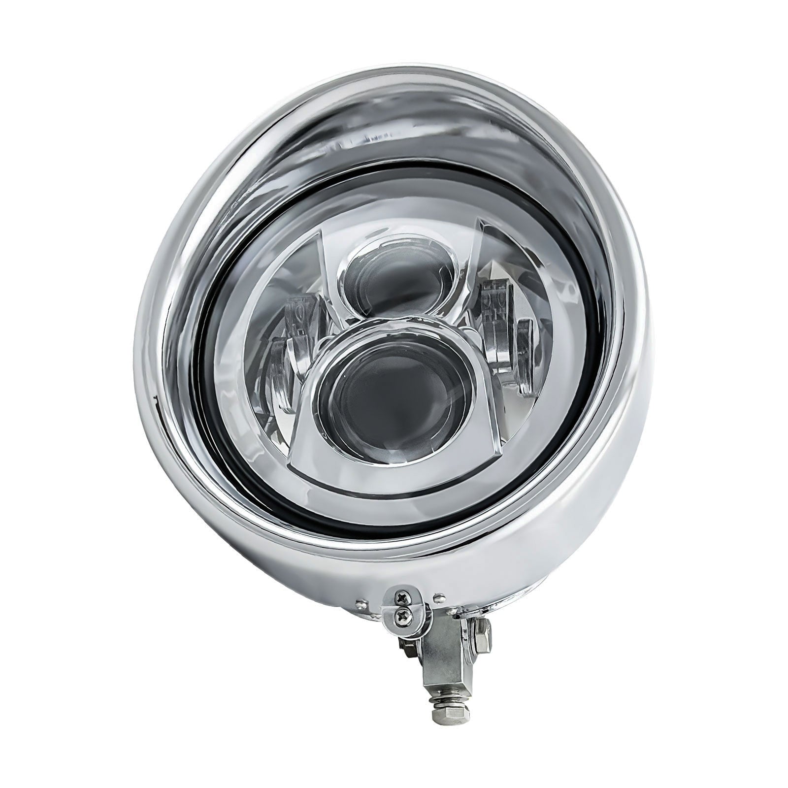 Motorcycle 7" LED Classic Visor Headlight Secondary image
