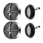 Retro Turbine 3 1/4" Screw-In Turn Signal Lens With LED & 1157 Plug For Harley Heritage Road King Electra Glide