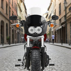 Fat Bob Windshield 11" Windscreen Dyna Fat Bob Motorcycle Double Lamp Fairing Only For Harley Dyna Fat Bob FXDF 2008-2017