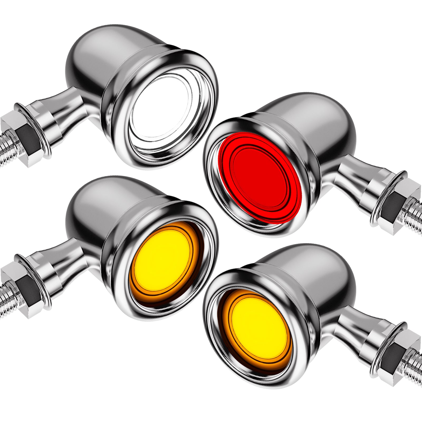Motorcycle LED Bullet Turn Signals Front Rear Indicator
