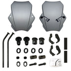 15" Motorcycle Windshield Universal For Harley Davidson Honda Kawasaki Suzuki Triumph Yamaha Indian Victory