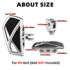 Motorcycle Mini Floorboards Front Rider Foot Pegs Pedals Rests Highway Footpegs for Harley 2018-2024 Softail Slim Fat Boy Street Bob Fat Bob Low Rider S Breakout Heritage Classic