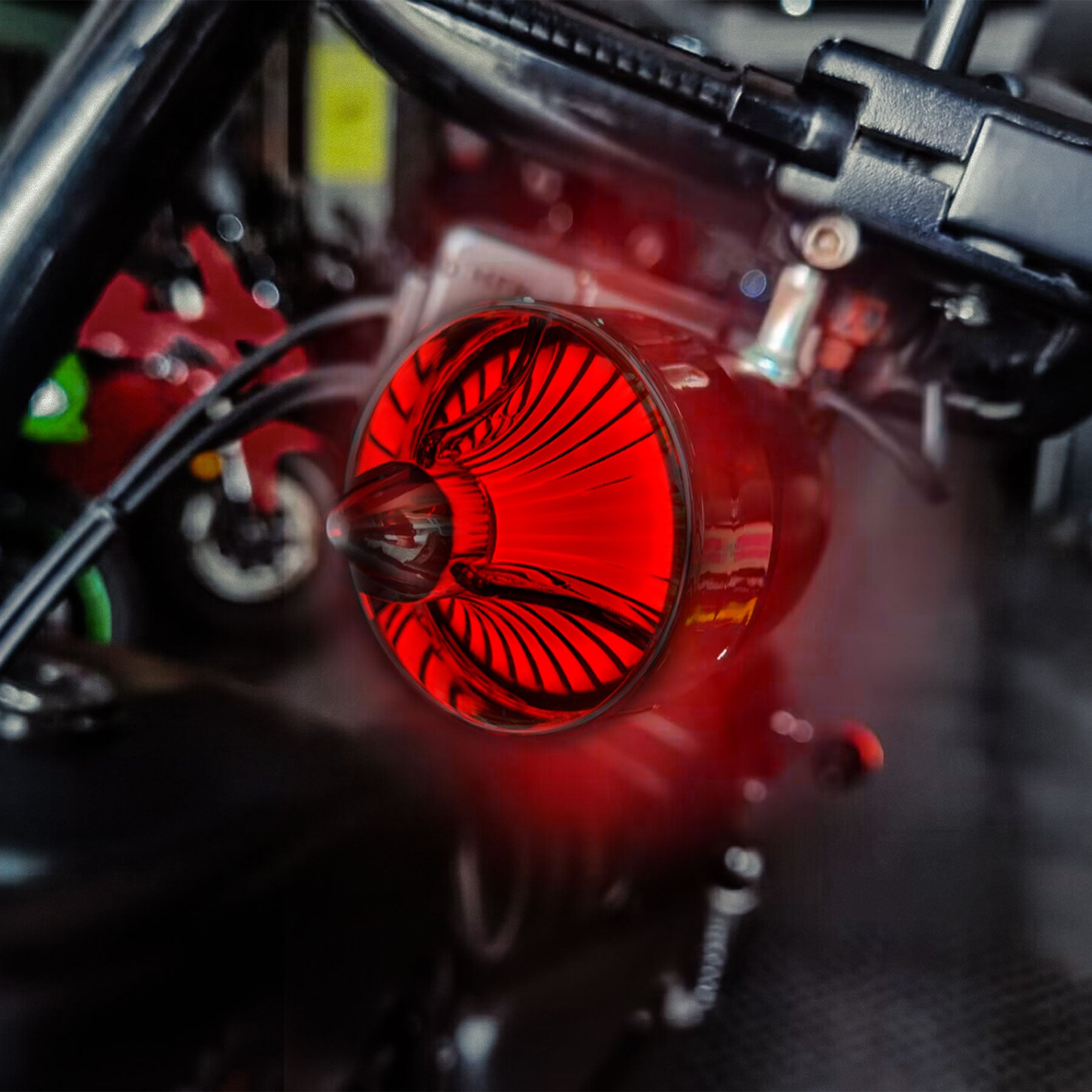 Classic 2" Clip-In Turn Signal Lens With LED & 1156 Plug For Harley