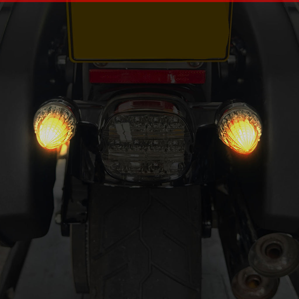 Classic Bullet 2" Clip-In Turn Signal Lens With LED & 1156 Plug