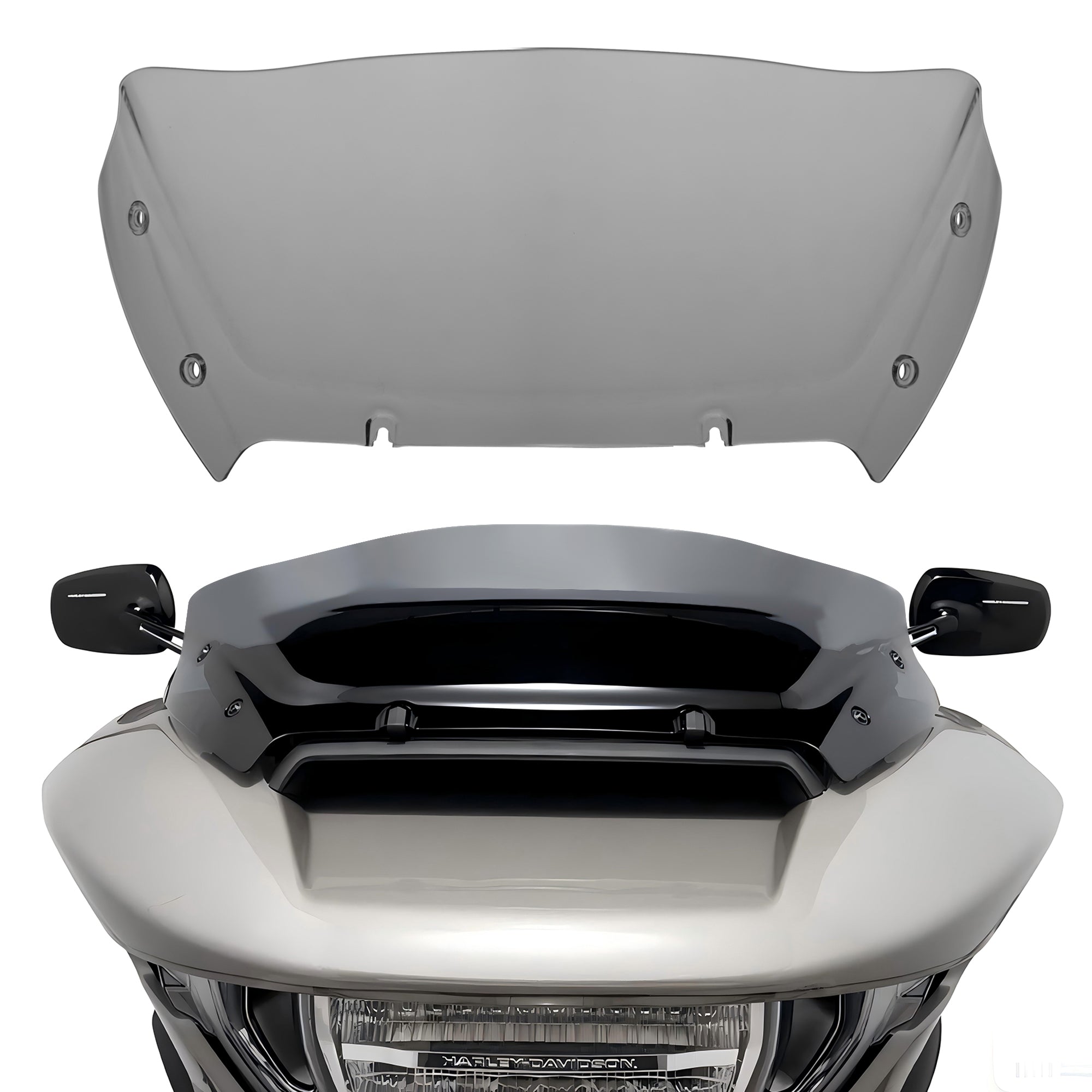 " Wave Windshield Windscreen Air Deflector for Harley CVO Road Glide FLTRXSE 2023-up, CVO Road Glide ST FLTRXSTSE 2024-up, Road Glide FLTRX 2024-up Accessories
