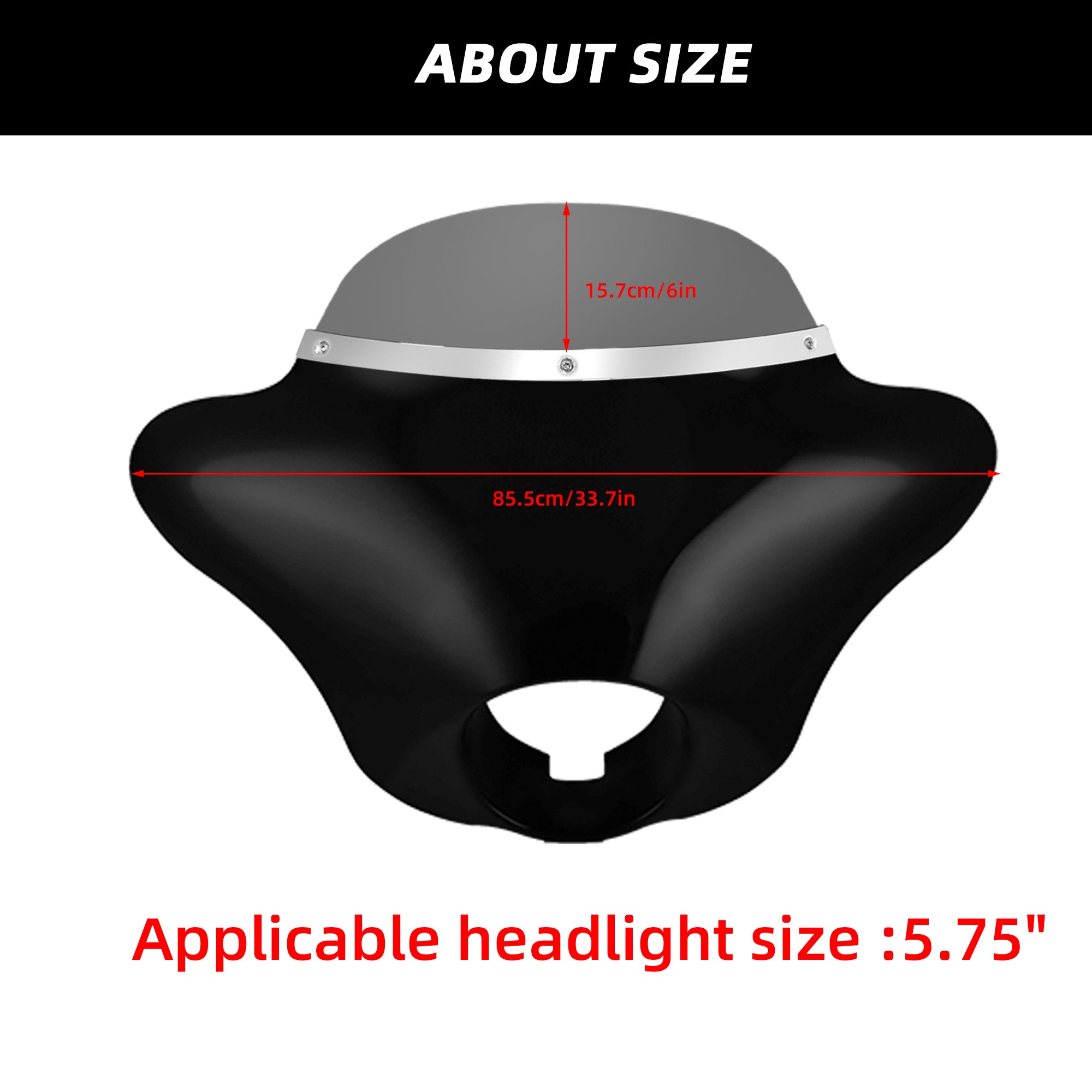 Batwing Fairing Windscreen Smoke/Clear Windshield Chrome/Black Trim With Dyna Brackets For Harley Dyna Glide FXDC 2006-14 FXD Street Bob FXBB Low Rider S FXDLS