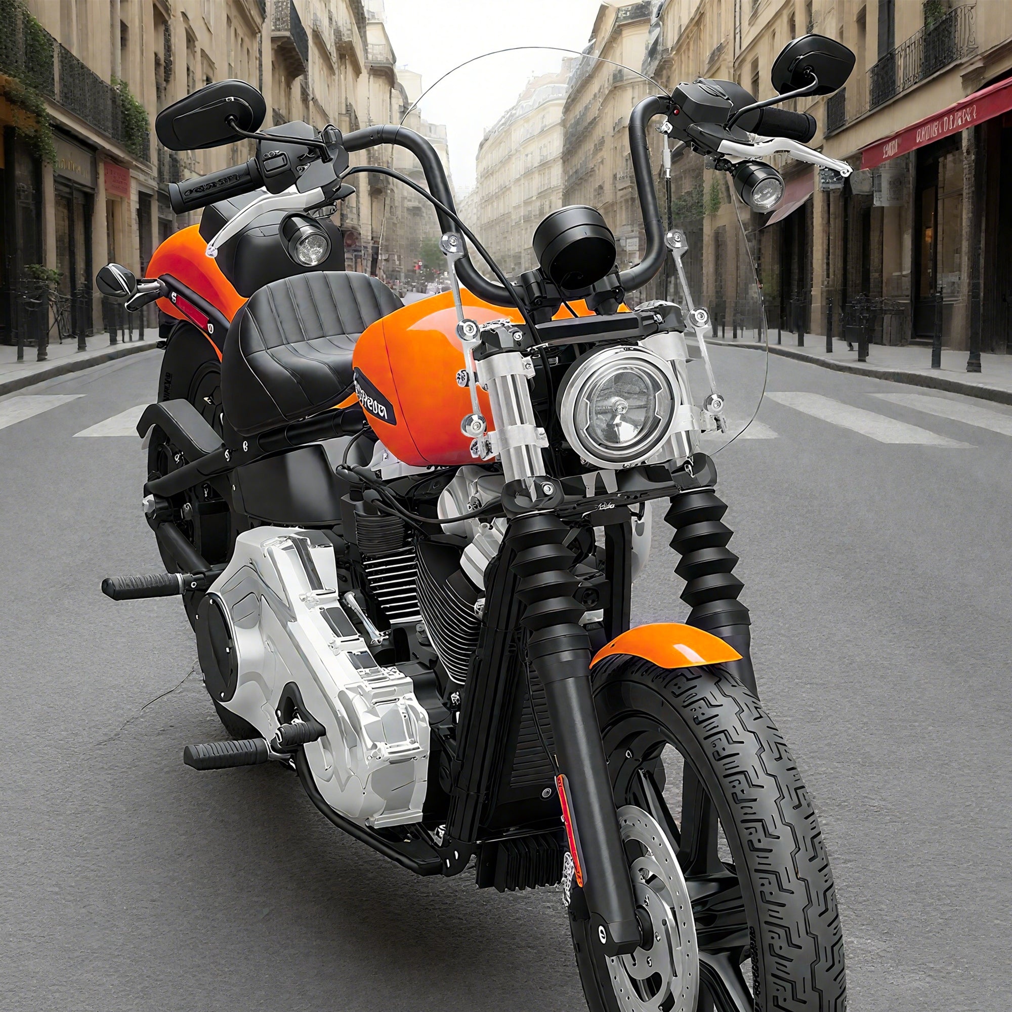 21" Street Bob FXDB Windshield Motorcycle Wind Protection For Harley FXBB FXBBS Standard FXST Low Rider FXLR Dyna Super Glide