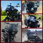 ST Style Front Fairing Windshield For Harley M8 Softail Street Bob FXBB 2018-2020 FXBBS 2021-2024 FXST