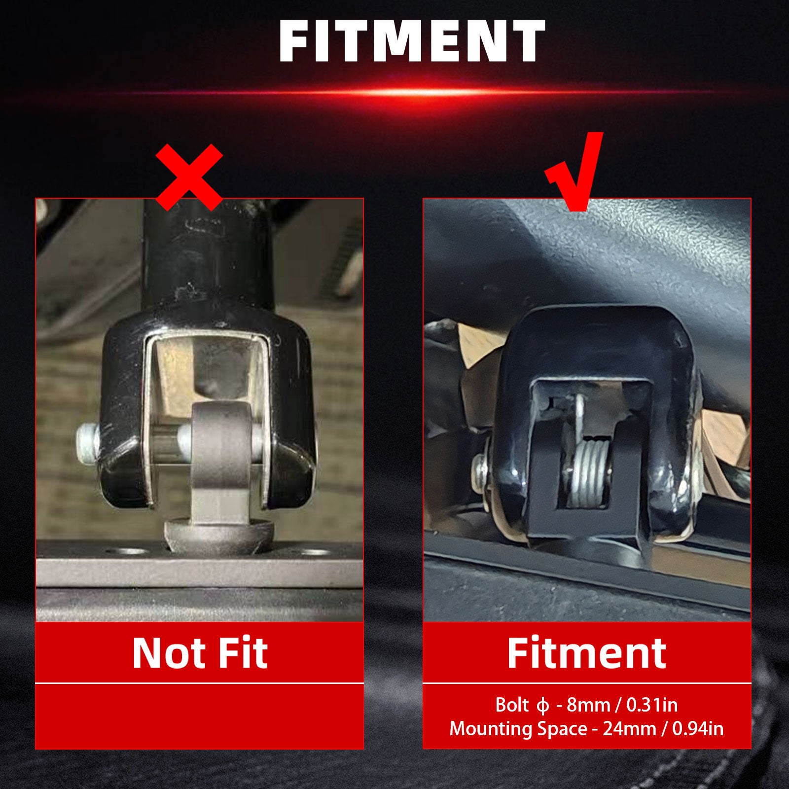 Motorcycle Mini Floorboards Front Rider Foot Pegs Pedals Rests Highway Footpegs for Harley 2018-2024 Softail Slim Fat Boy Street Bob Fat Bob Low Rider S Breakout Heritage Classic