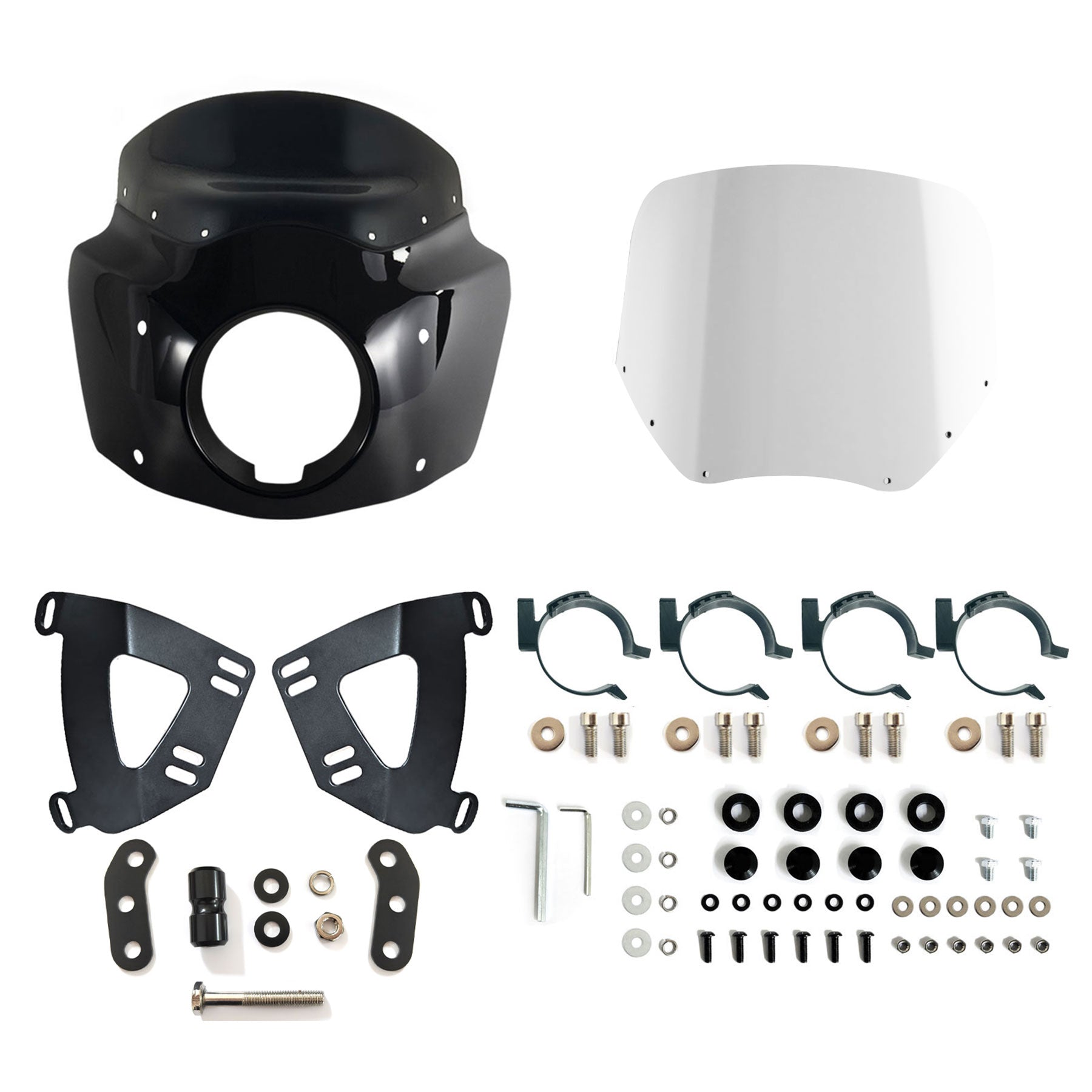 Front Headlight Fairing w/15" 11" Windshield For Harley Softail Low Rider S FXDLS 2020-2023 Main image