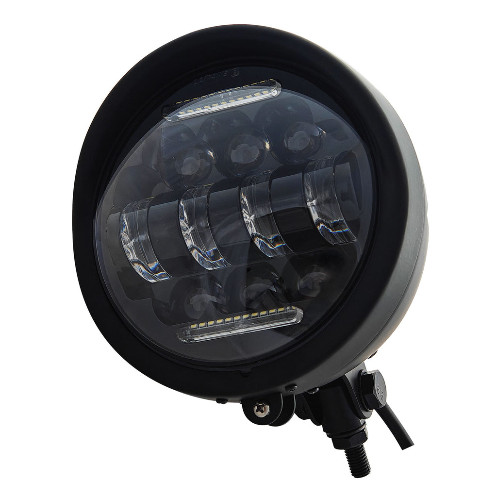 Motorcycle 5.75" LED  Visor Headlight with DRL