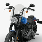 Motorcycle Windshield Motorcycle Windscreen Fit for Harley Softail Street Bob FXBB FXBBS Standard FXST Low Rider FXLR Rocker FXCW Dyna Super Glide FXD