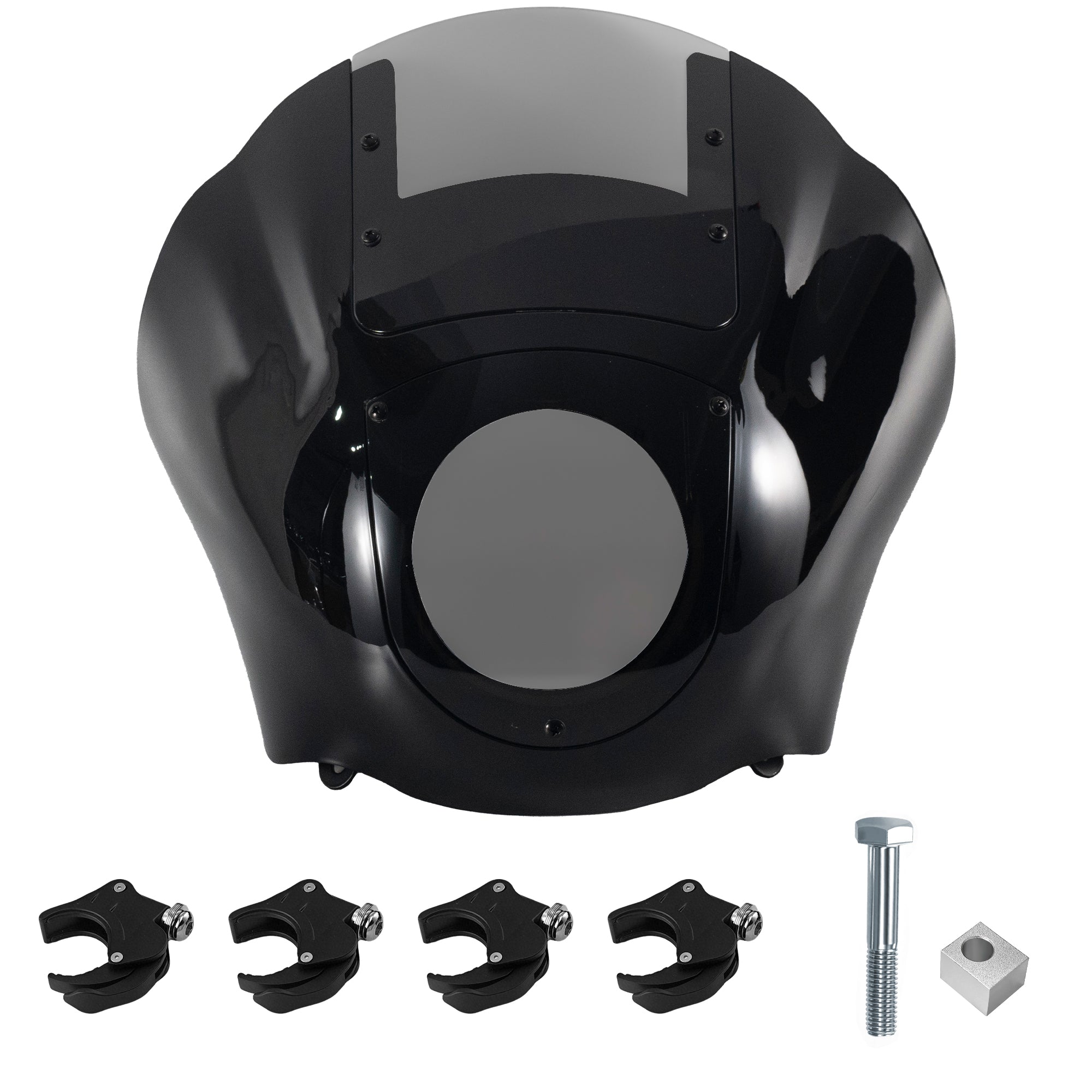 Quarter Fairing Windshield Kit for Harley Dyna 2006–2017, Street Bob FXDB, Super Glide FXD FXDC, Low Rider FXDL FXDLS