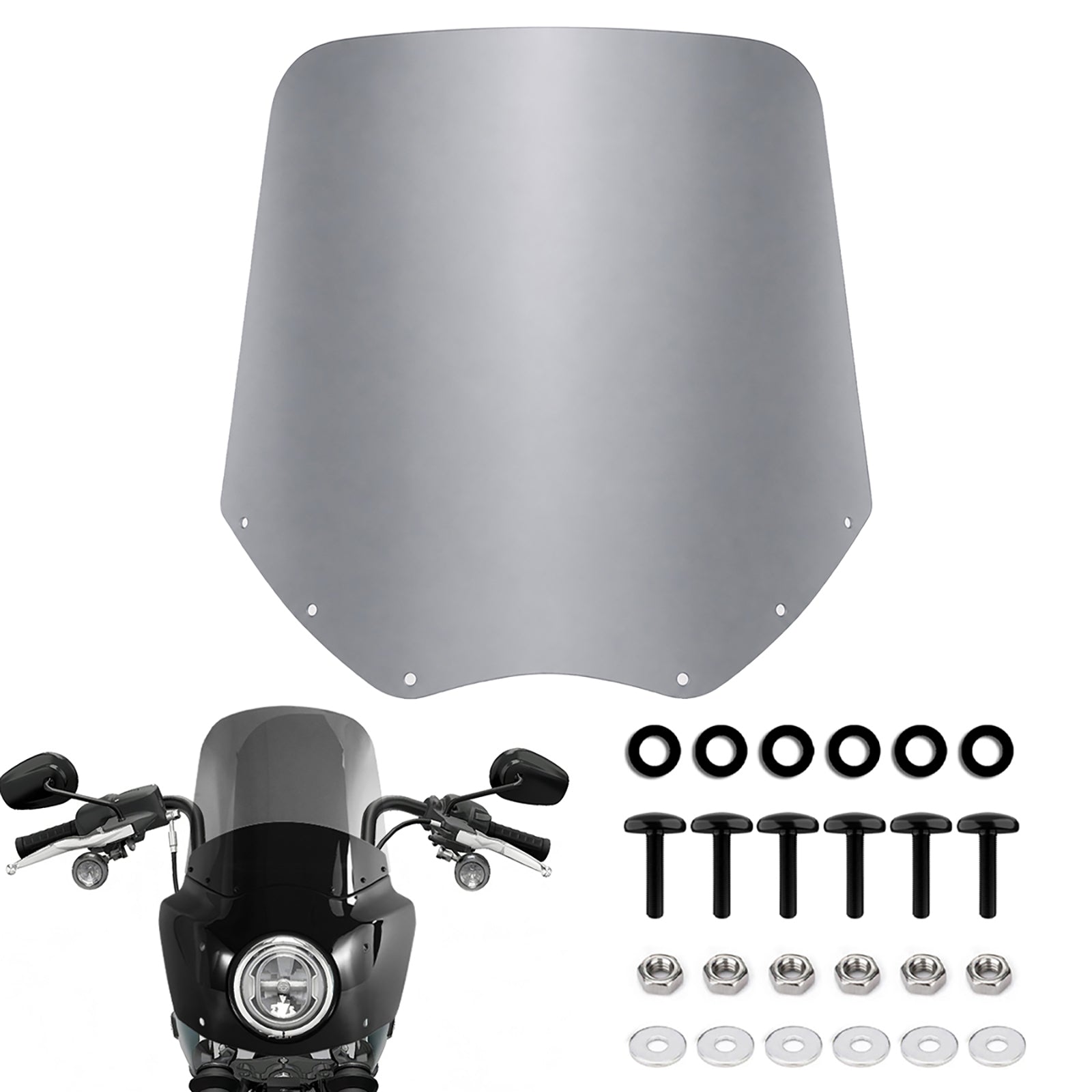 13" Colourful Windscreen Motorcycle Windshield Windscreen for Road Warrior fairing kit