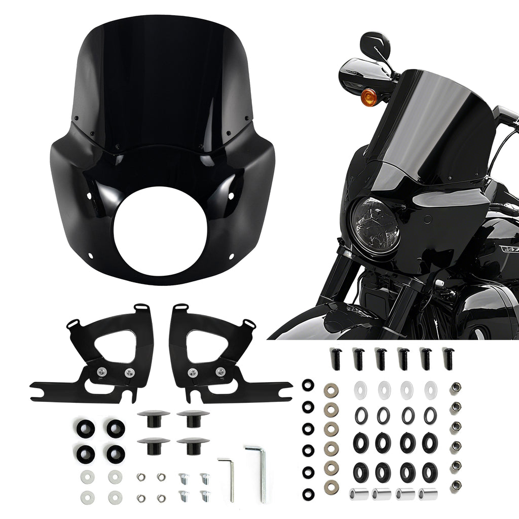 11" Windshield Road King Fairing Fit 7" Headlight For Harley Touring Road King FLHR 1994-2023 Road King Special FLHRXS 2017-2025