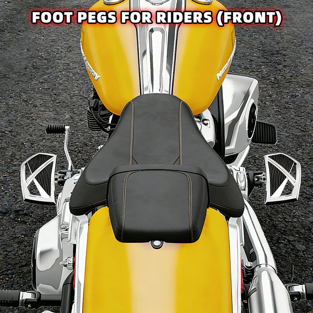 Motorcycle Mini Floorboards Front Rider Foot Pegs Pedals Rests Highway Footpegs for Harley 2018-2024 Softail Slim Fat Boy Street Bob Fat Bob Low Rider S Breakout Heritage Classic