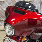 Black Windshield Trim Batwing Fairing Led Lights with LED Running Light & Amber Turn Signal for Harley 2014-2023 Touring Electra Glide Street Glide Ultra Limited