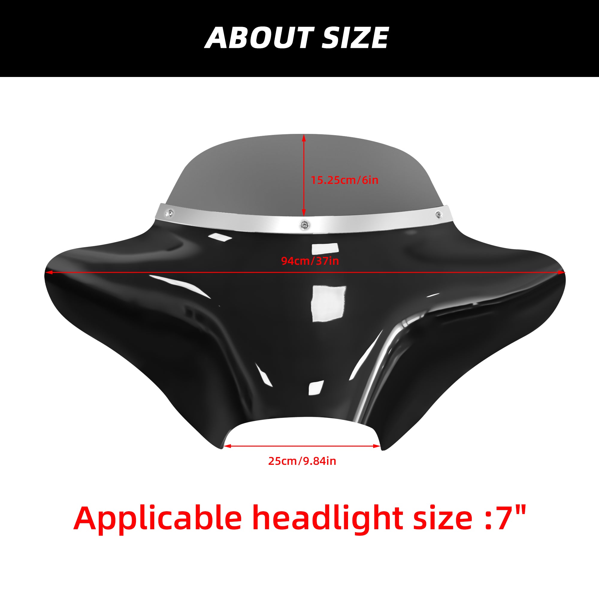 Batwing Fairing Road King Fairing Smoke Windshield For Harley Touring Road King FLHR 1994-2023 Road King Special FLHRXS 2017-2025