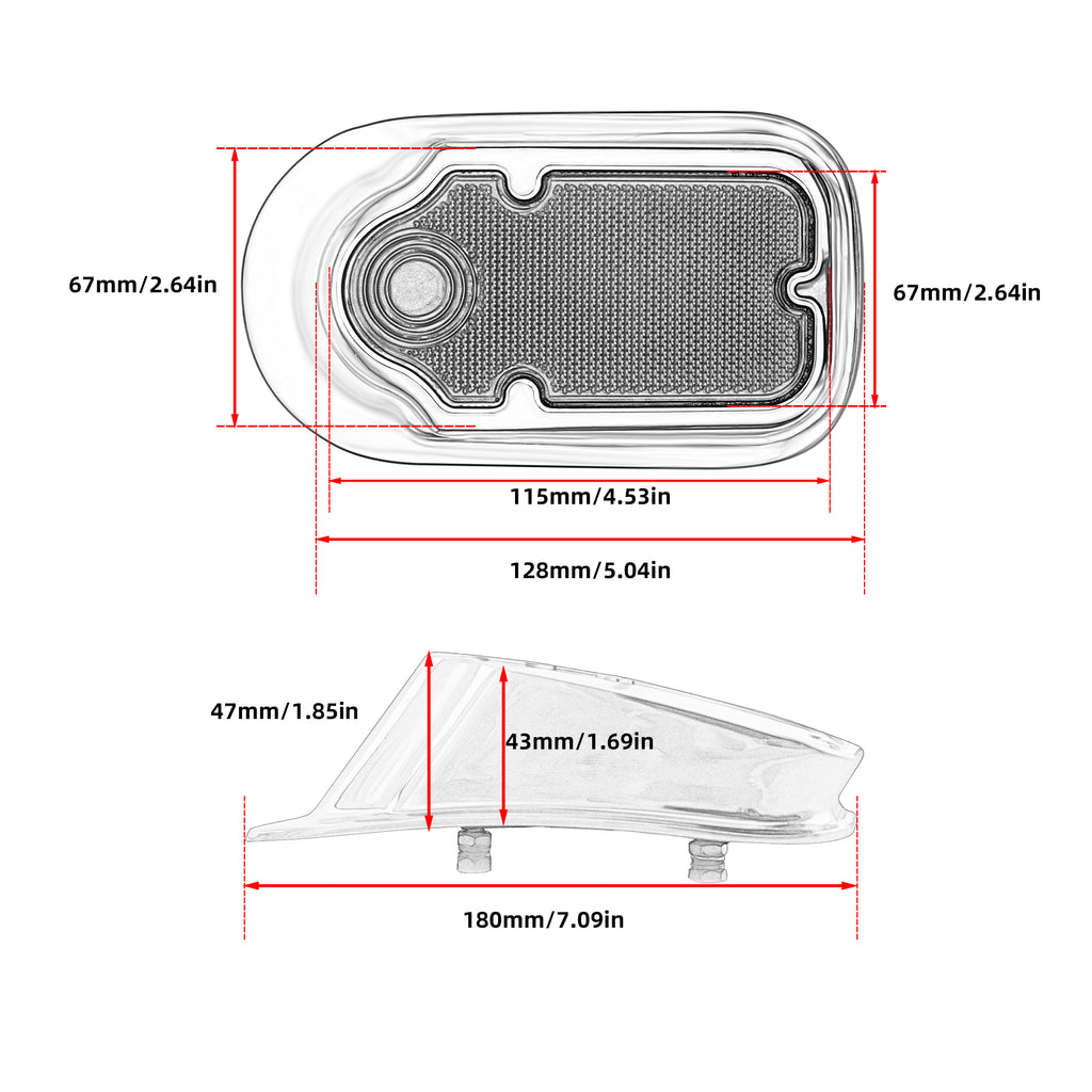 Motorcycle Custom LED Tombstone Taillight