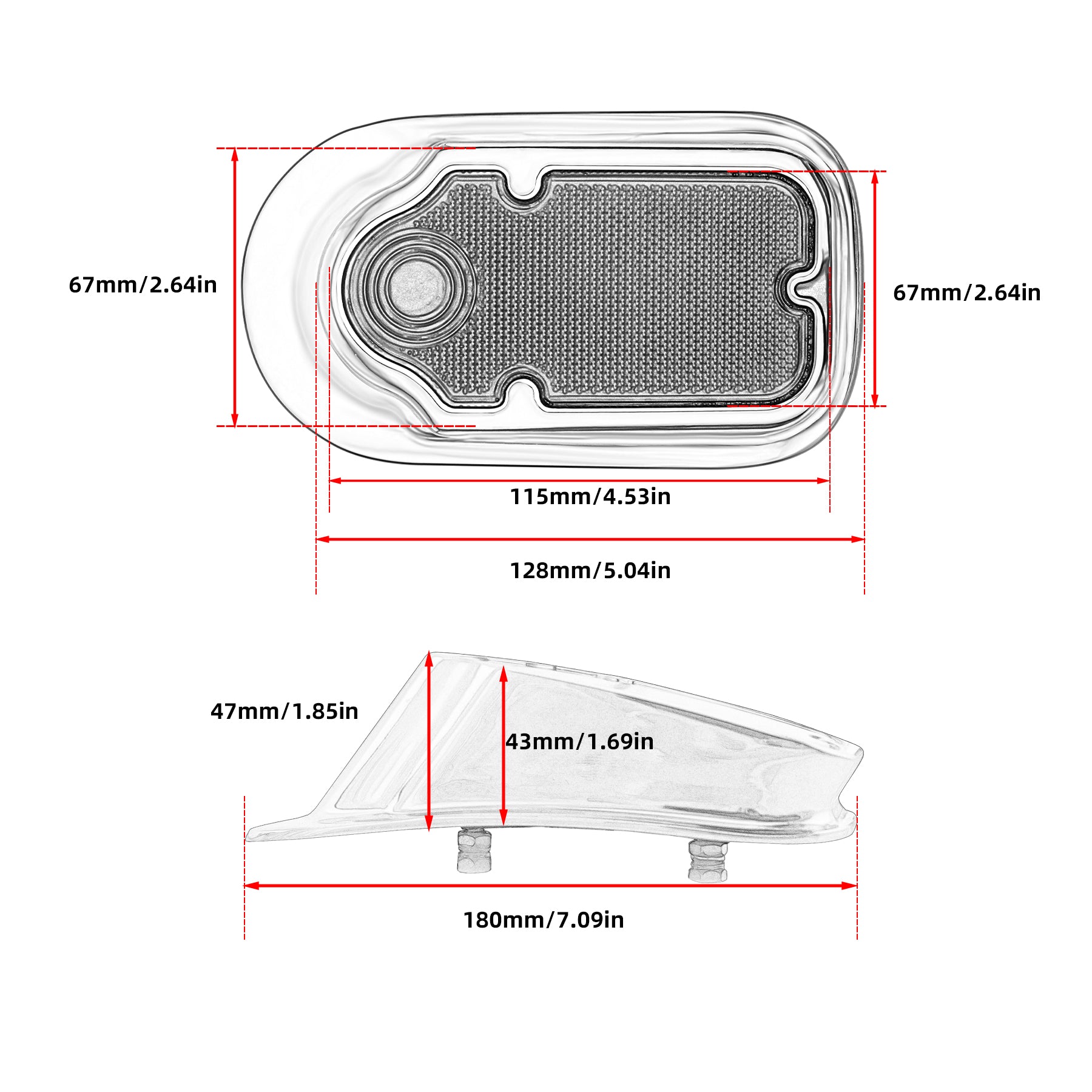 Motorcycle Custom LED Tombstone Taillight
