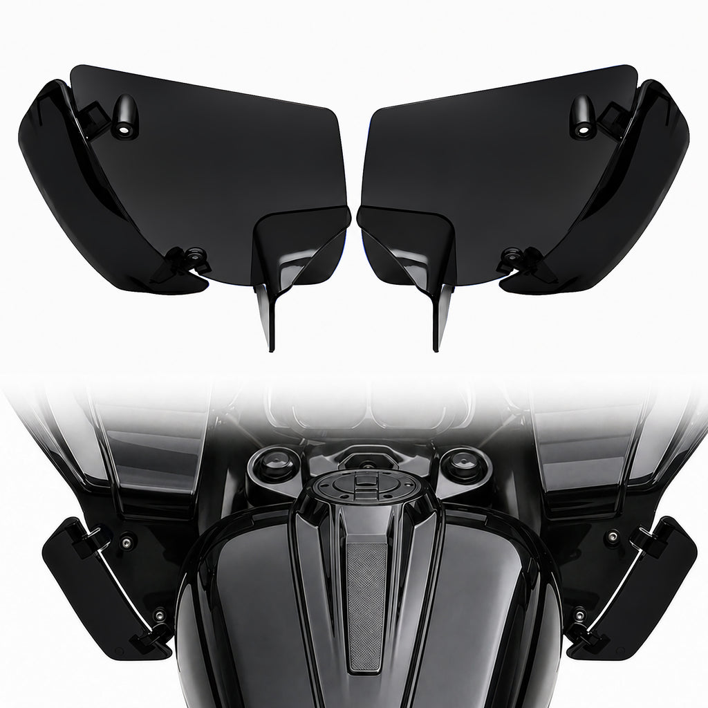 Wind Air Deflector Fairing Side Wings for Harley Road Glide 2024+, Windshield Deflectors for 2024-2026 CVO Road Glide ST FLTRXSTSE 2024-2026 Road Glide FLTRX 2023-2026 CVO Road Glide FLTRXSE
