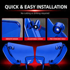 Wind Air Deflector Fairing Side Wings for Harley Road Glide 2024+, Windshield Deflectors for 2024-2026 CVO Road Glide ST FLTRXSTSE 2024-2026 Road Glide FLTRX 2023-2026 CVO Road Glide FLTRXSE