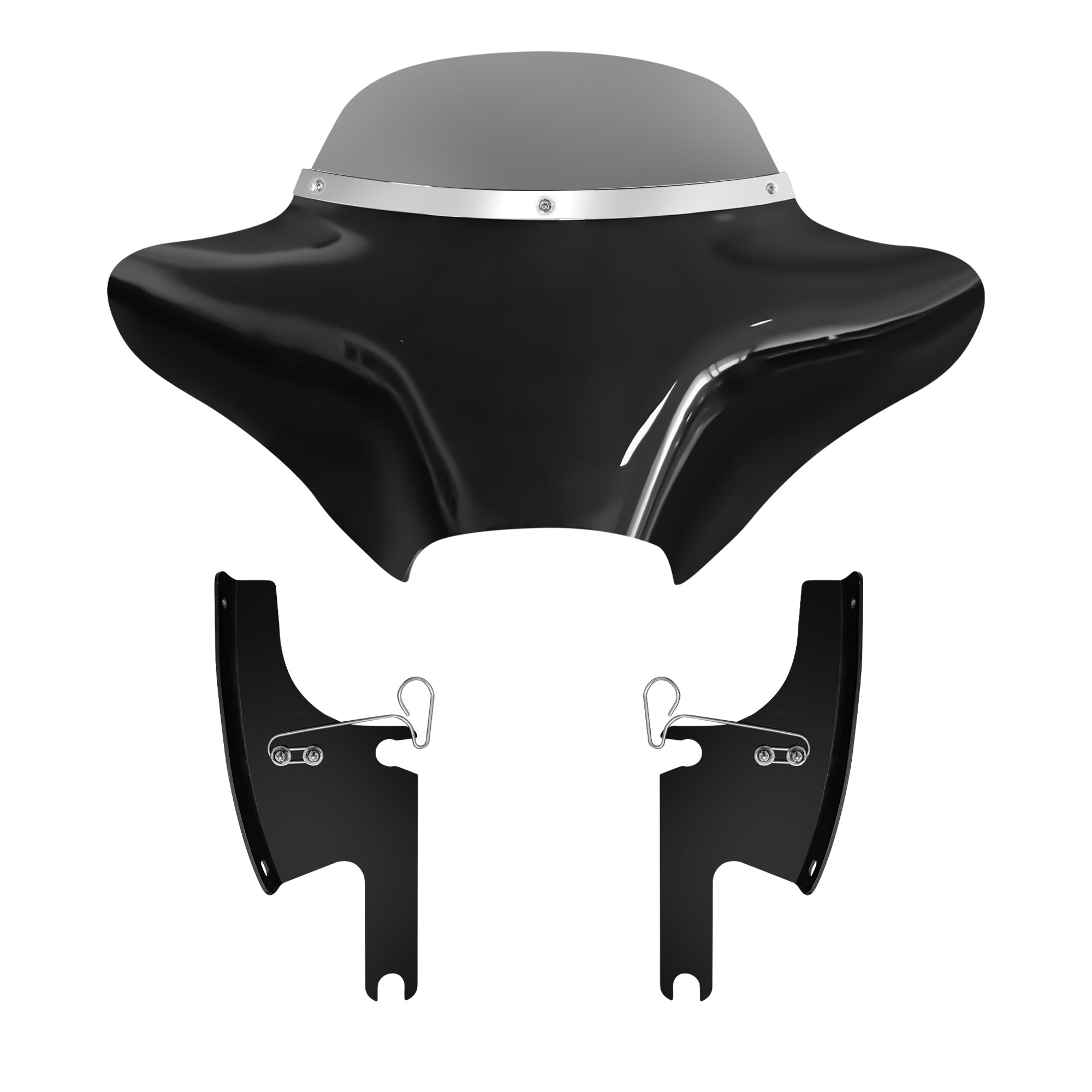 Batwing Fairing Road King Fairing Smoke/Clear Windshield Chrome/Black Trim For Harley Touring Road King FLHR 1994-2023 Road King Special FLHRXS 2017-2025 Secondary image