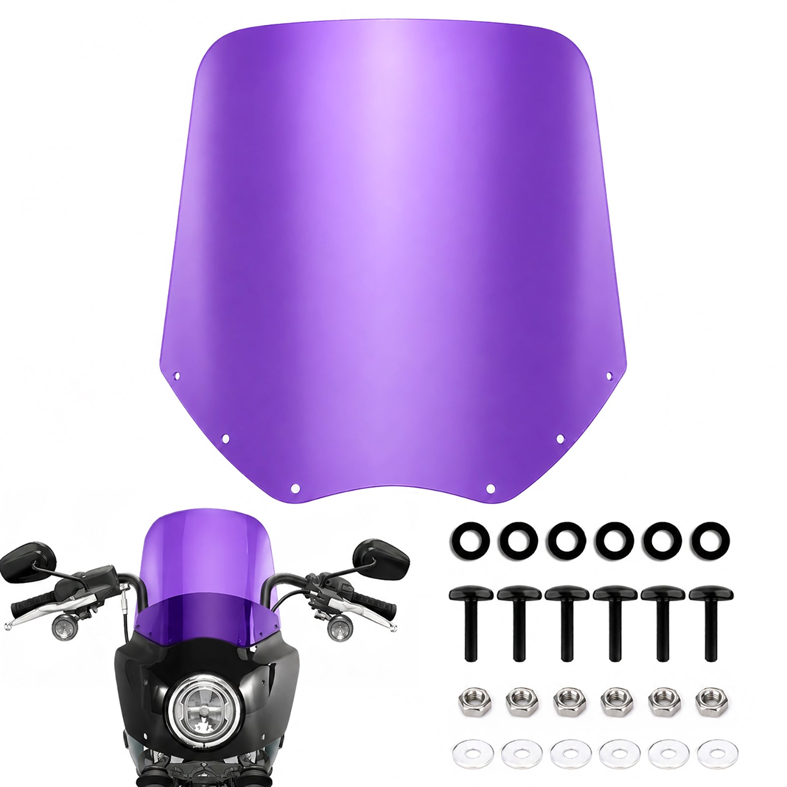 13" Colourful Windscreen Motorcycle Windshield Windscreen for Road Warrior fairing kit