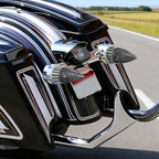 3 1/4" Motorcycle Turn Signal 2 Pack Bullet LED Rear Tail Light for Harley Softail Electra Glide Fatboy Heritage Softail Road Glide Softail Springer Tour Glide