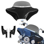 Batwing Fairing Road King Fairing Smoke/Clear Windshield Chrome/Black Trim For Harley Touring Road King FLHR 1994-2023 Road King Special FLHRXS 2017-2025