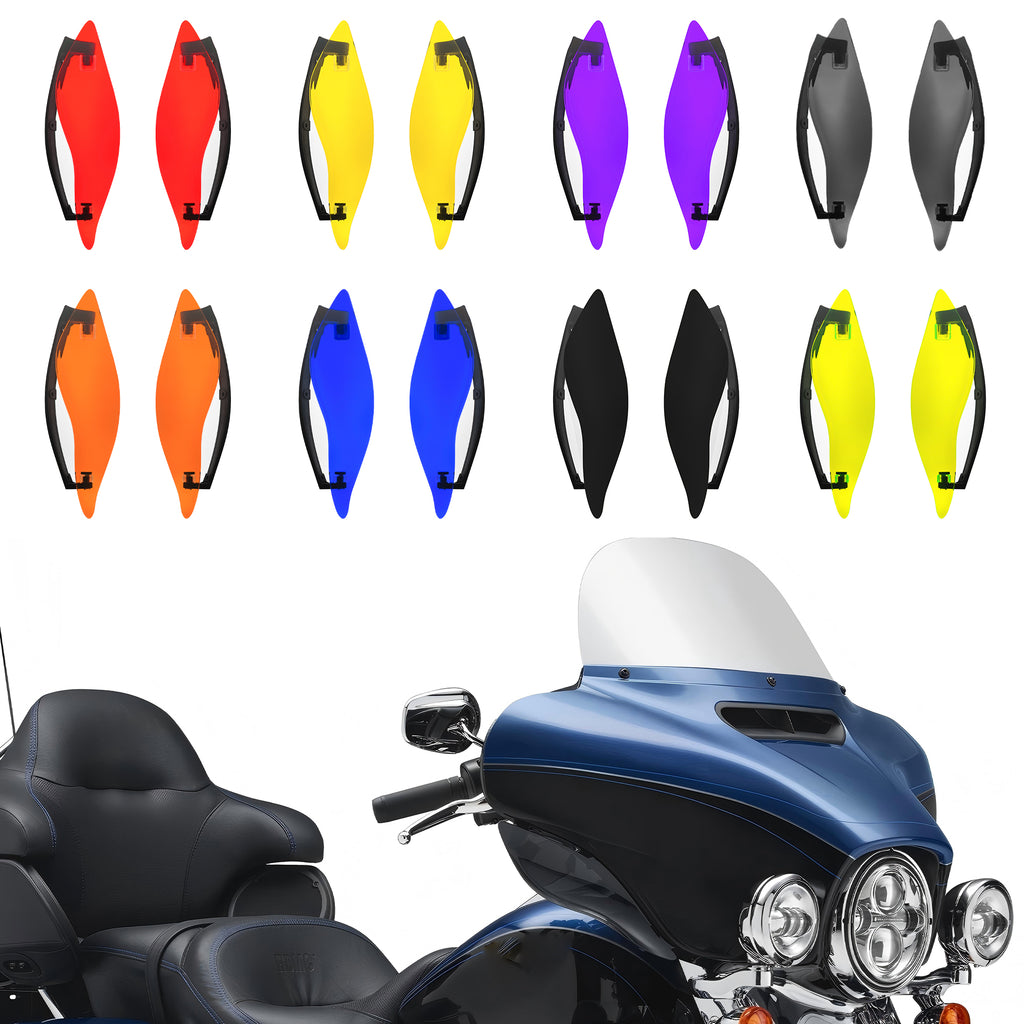 Motorcycle Side Wing Air Deflector Side Spoiler Colorful Windshield For Harley Touring Electra Street Glide FLHX FLHT 2014-2024