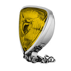 Motorcycle LED Headlight CustomTriangle Front Spotlight Vintage Head-Lamp