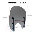 Motorcycle Windshield Motorcycle Windscreen Fit for Harley Softail Street Bob FXBB FXBBS Standard FXST Low Rider FXLR Rocker FXCW Dyna Super Glide FXD