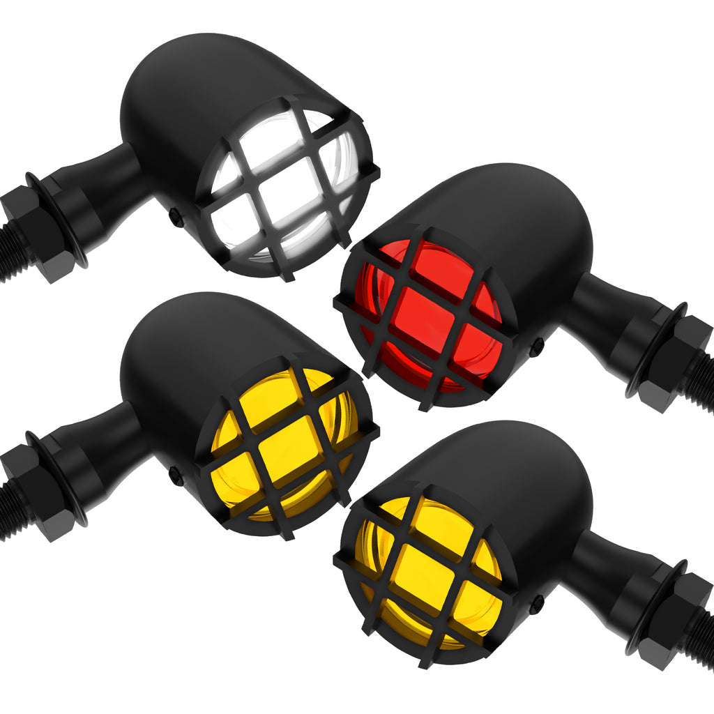 Motorcycle LED Grill Turn Signals Front Rear Indicator