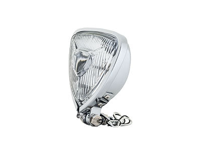Motorcycle LED Headlight CustomTriangle Front Spotlight Vintage Head-Lamp