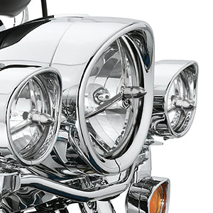 Harley 7" Headlight Lights 4.5" Passing Fog Lamp Visor Trim Ring Bezel Cover