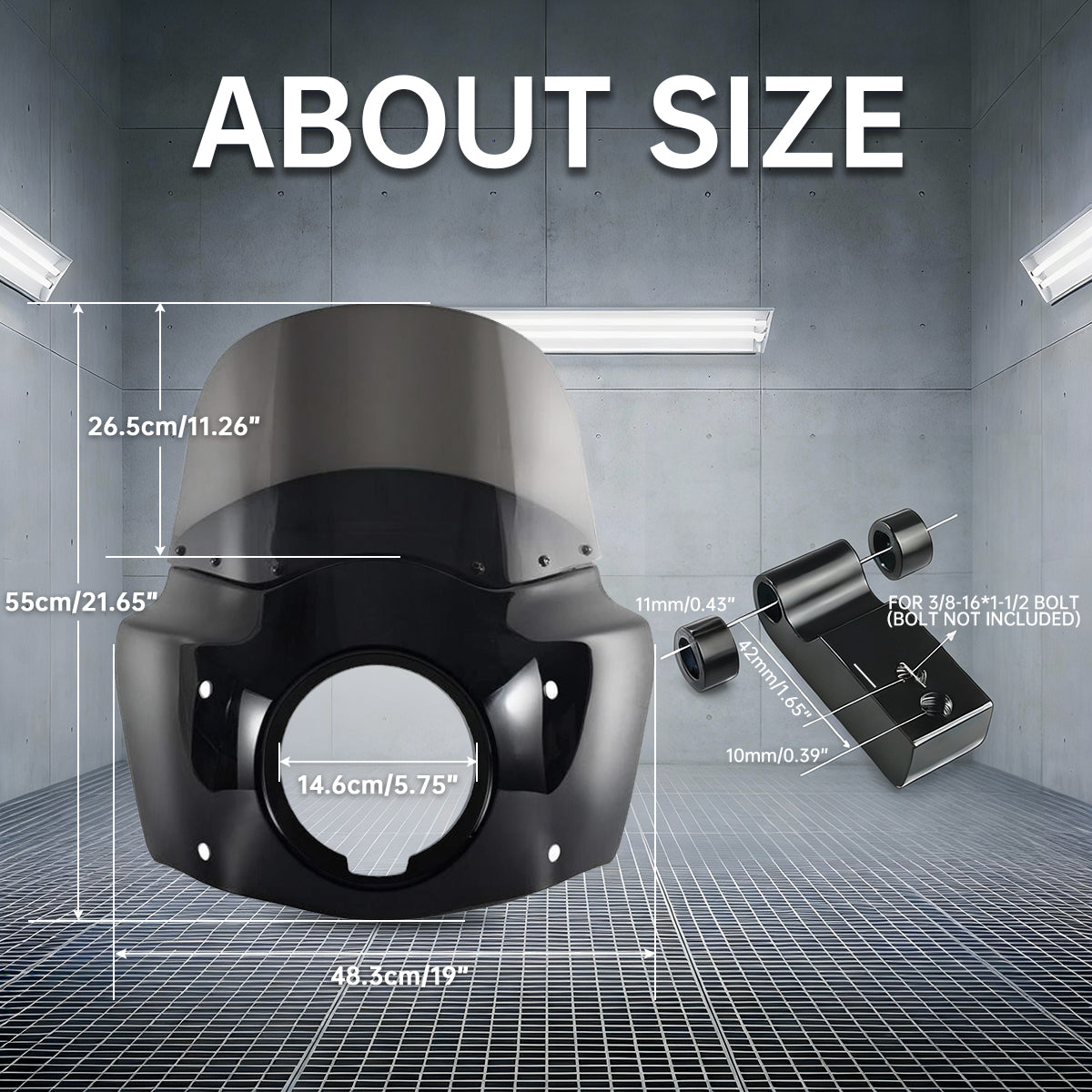 11/15 inch Motorcycle Front Fairing Road Warrior Fairing For Harley Softail Street Bob FXBB 2018-24 Standard Softail FXST 2018-2021